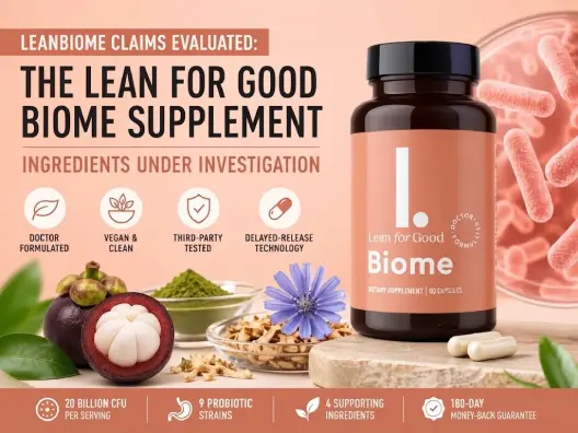 LeanBiome probiotic supplement bottle